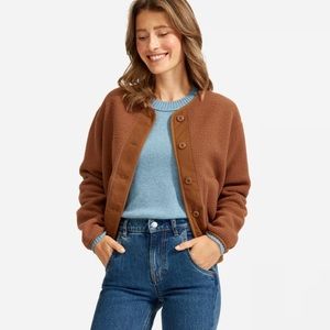 Everlane Brown Teddy Jacket